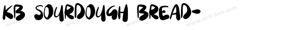 KB Sourdough Bread字体转换